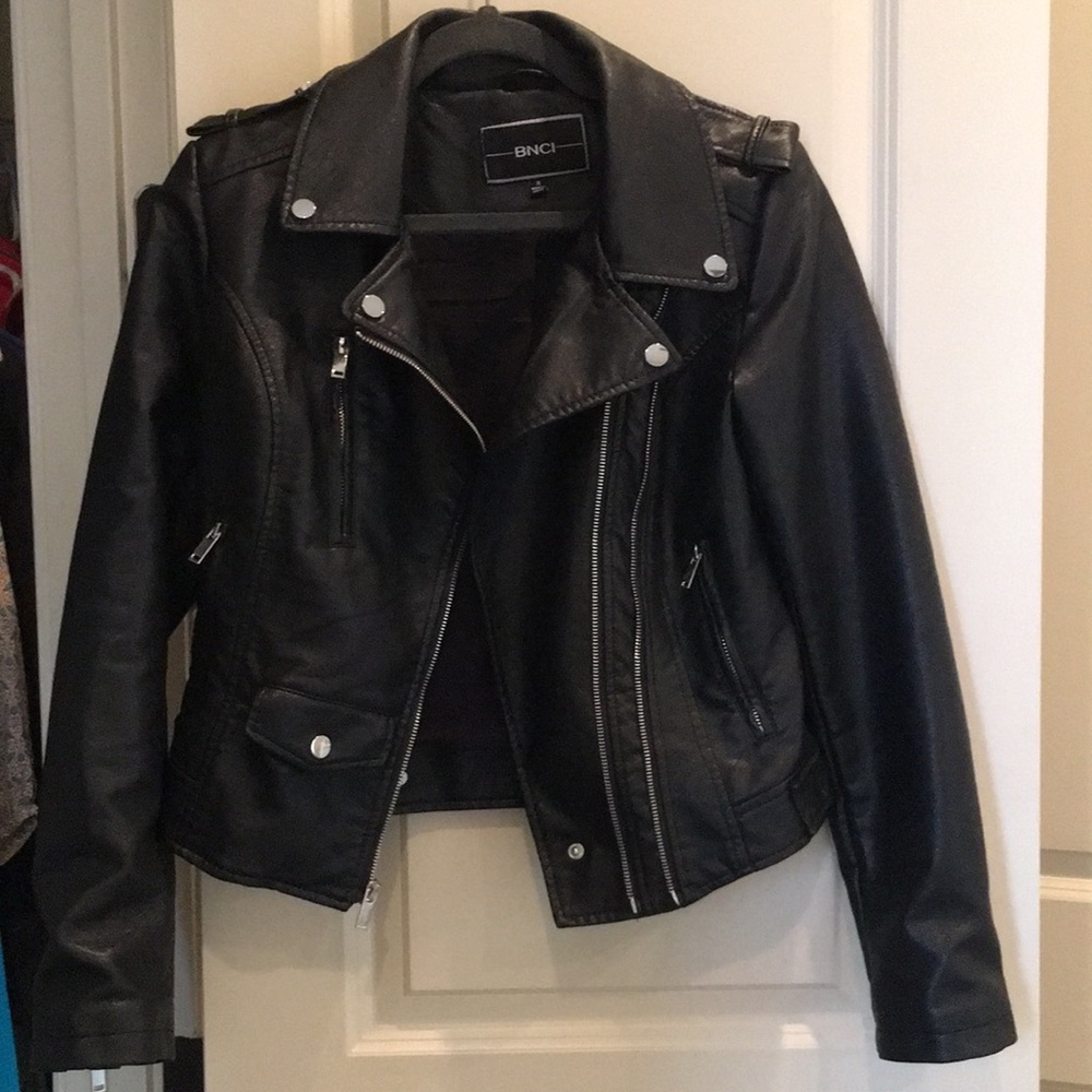 Women’s Faux Leather Moto Jacket